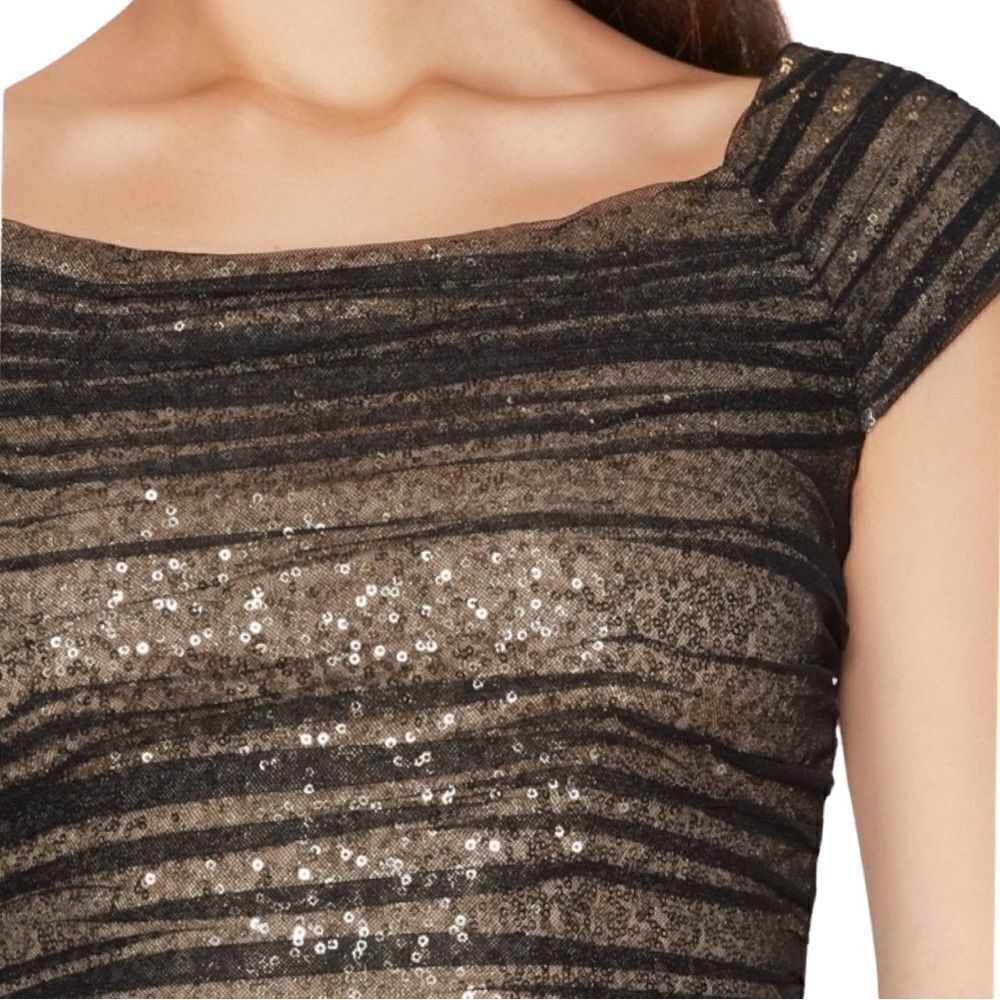 Lauren Ralph Lauren Sequin
Mesh Ruched Sheath Dress Size M - Picture 10 of 14